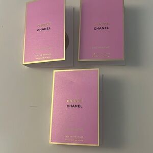 Set of 3 Chanel chance. Eau Fraiche  Eau De Parfum SAMPLES